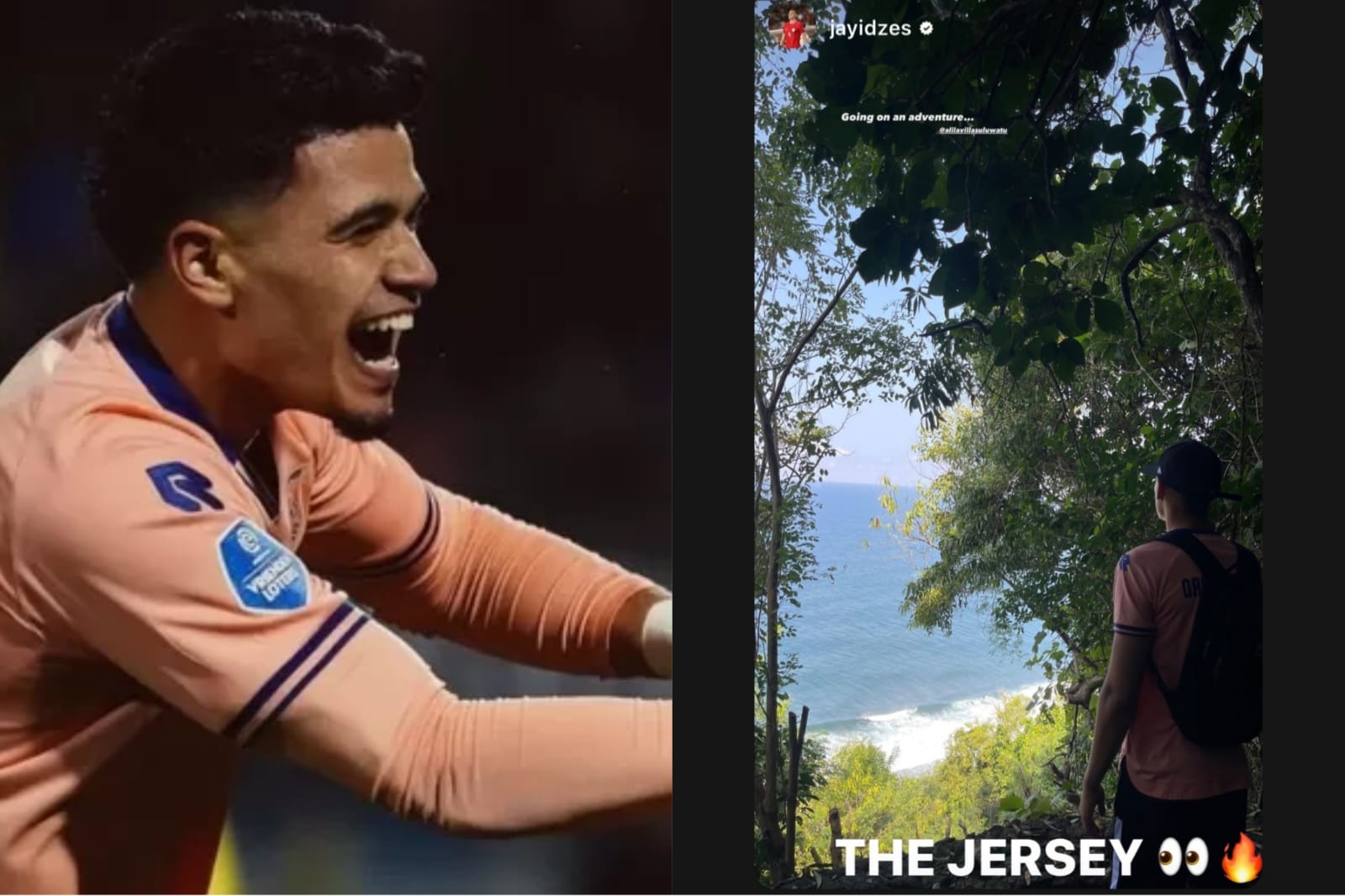 Jay Idzes Pakai Jersey Milik Ragnar Oratmangoen saat Liburan di Bali