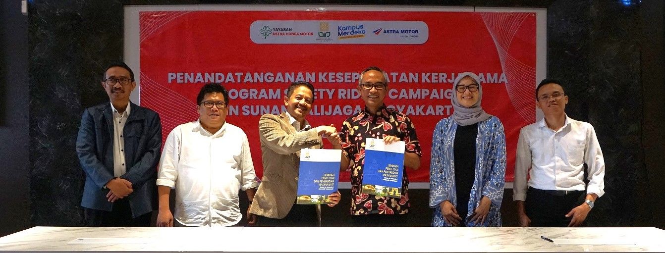 Penandatanganan kerja sama Program Safety Riding Yayasan AHM dengan dengan UIN Suka Yogyakarta - YAYASAN AHM