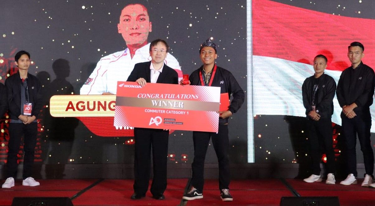 Agung Prasetyo menjuarai kategori Commuter 1 di ajang AOC 2024 (DOK. AHM)