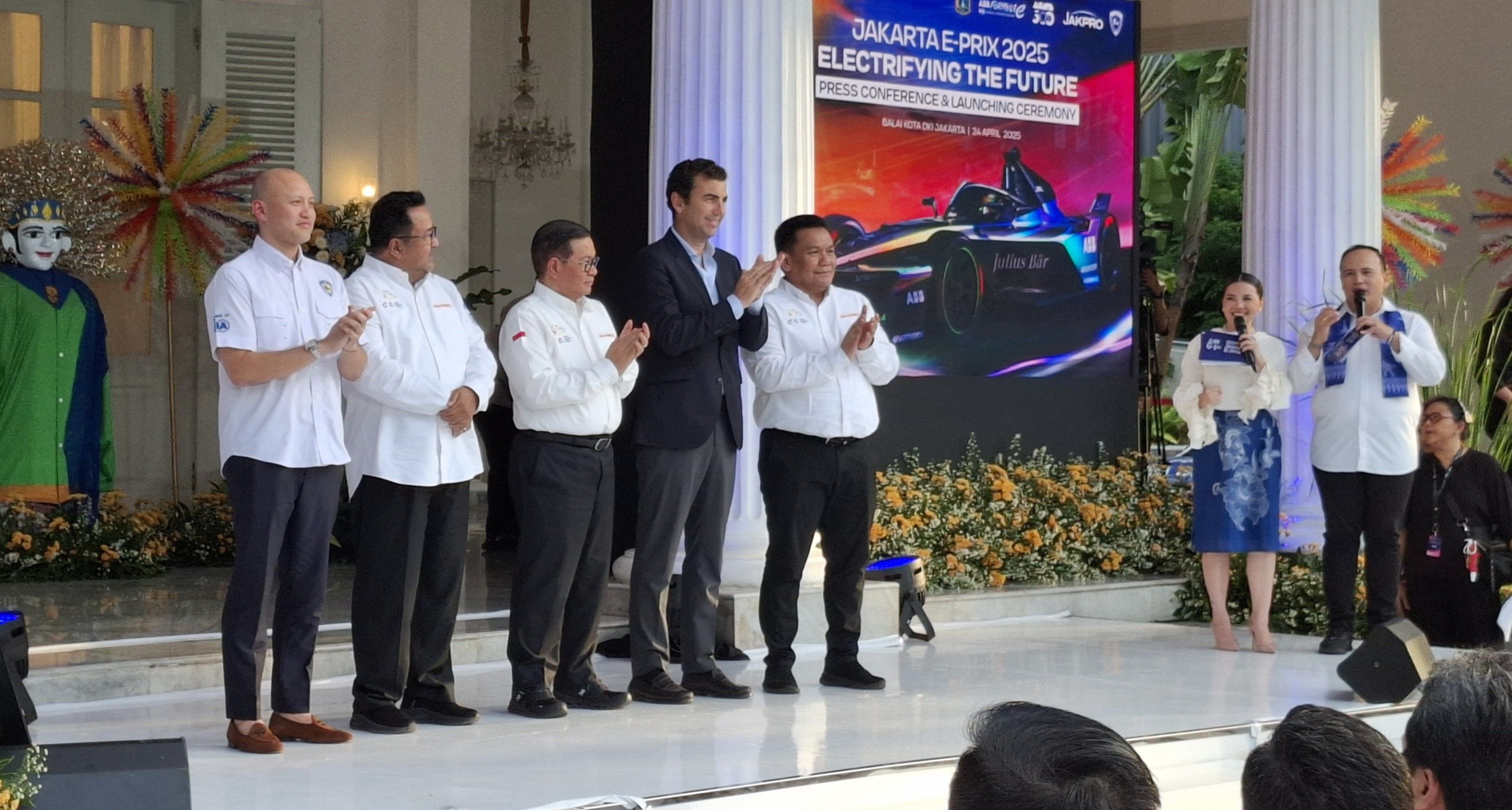 Seremoni peluncuran Jakarta E-Prix di Balai Kota DKI Jakarta. (Chadie)