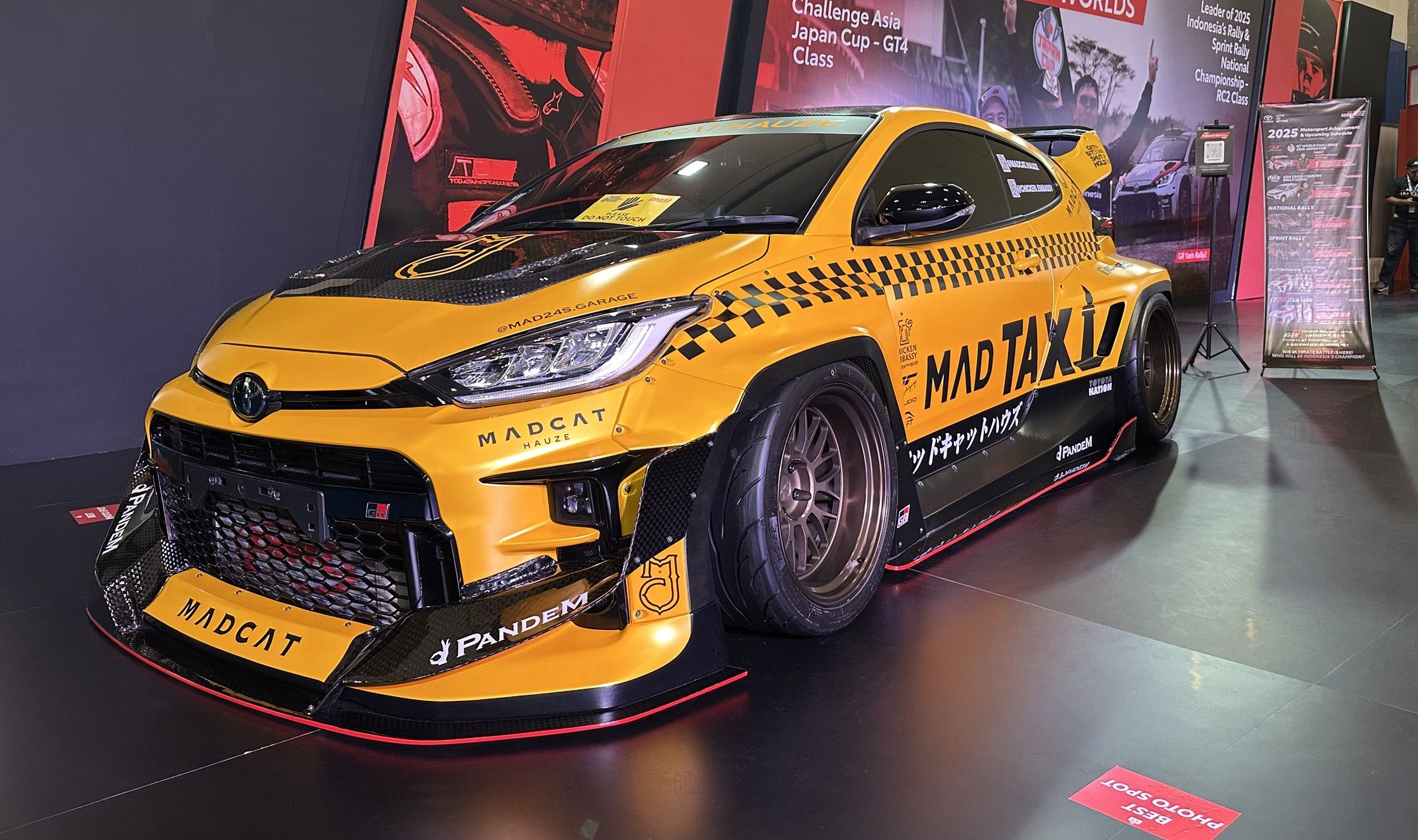 Toyota GR Yaris Mad Taxi karya Mad Garage di IMX 2025. (TAM)