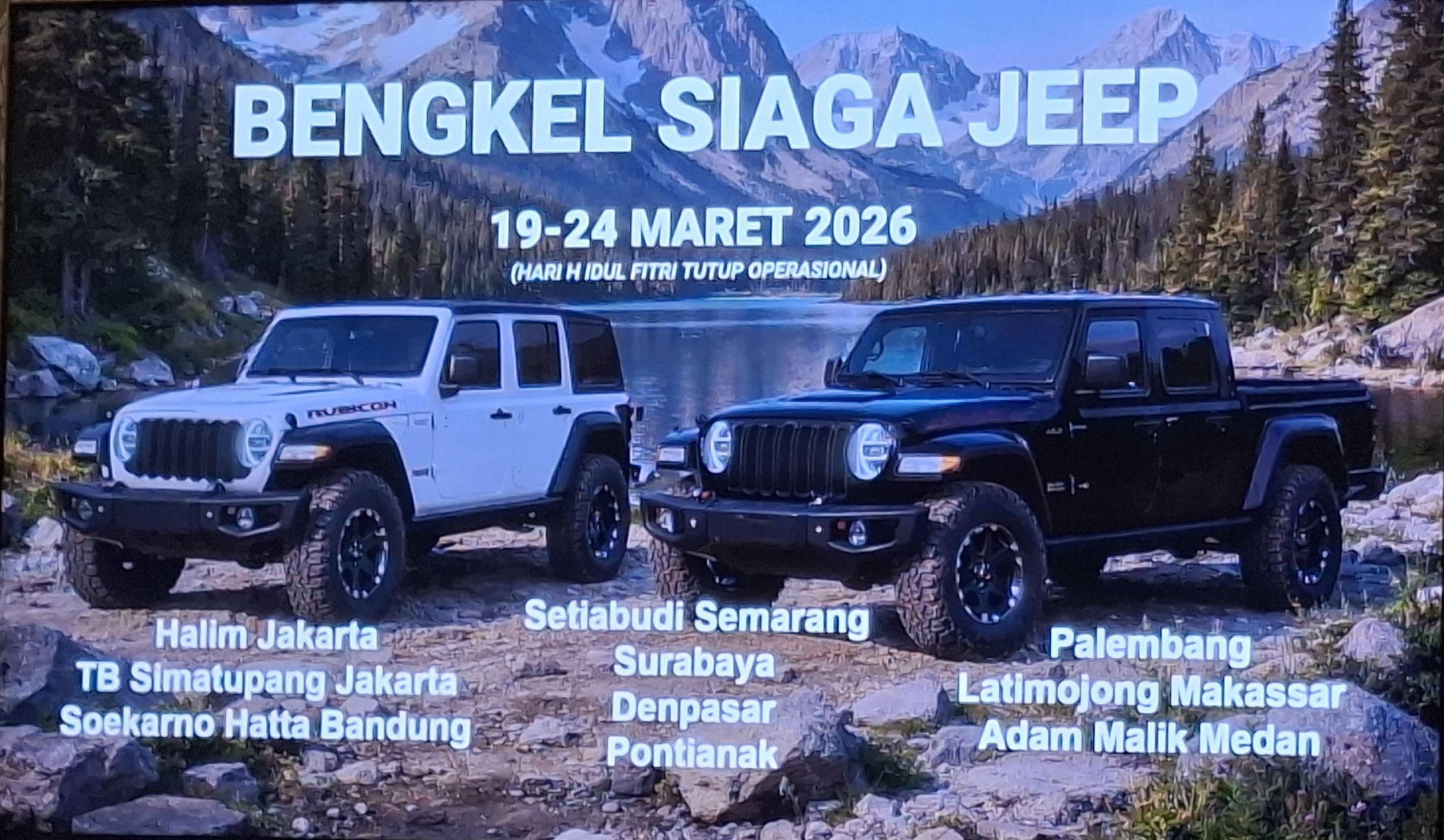 Jeep Siaga Ramadan. (Chadie)