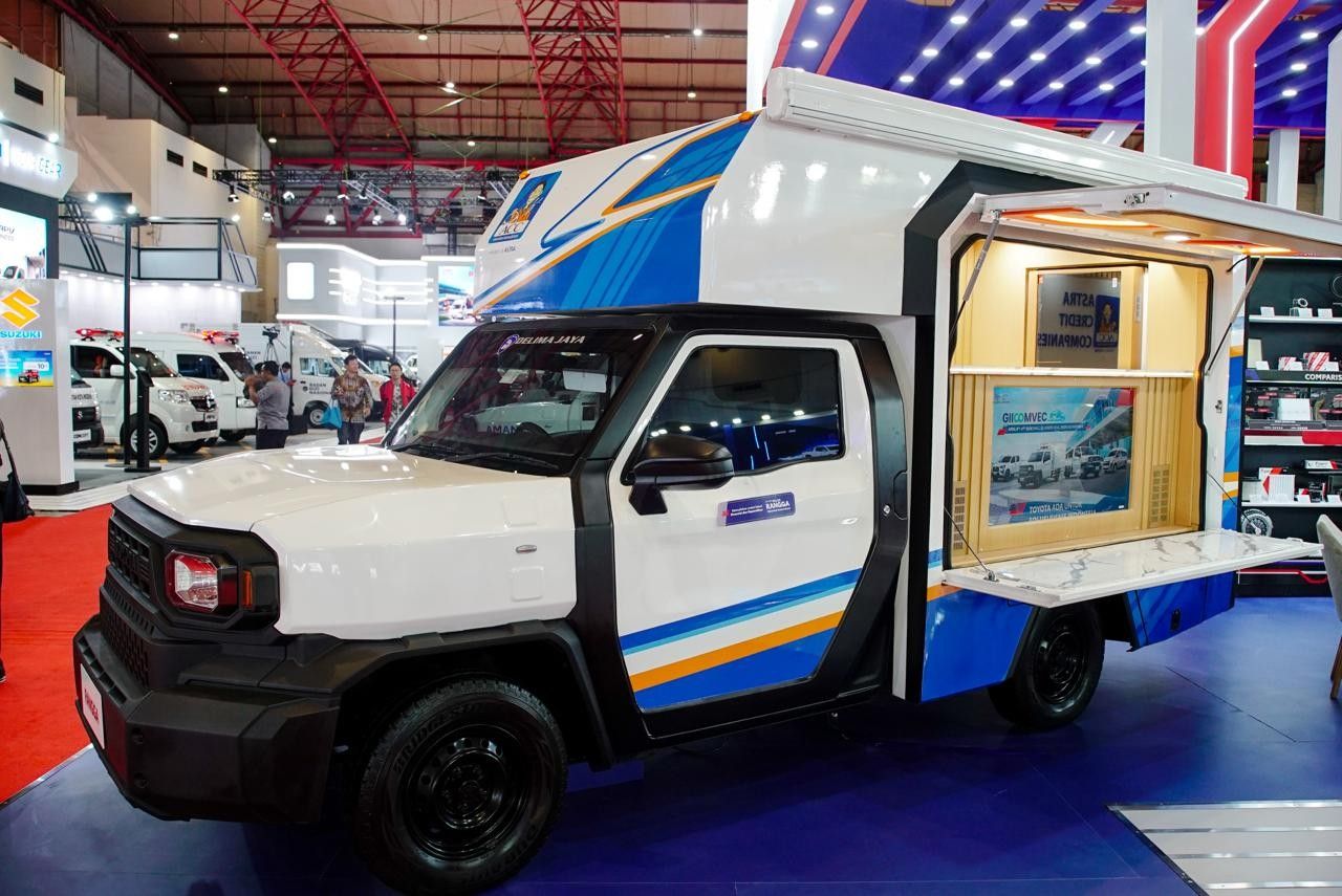Salah satu konversi Toyota Hilux Rangga di GIICOMVEC 2026. (TAM)