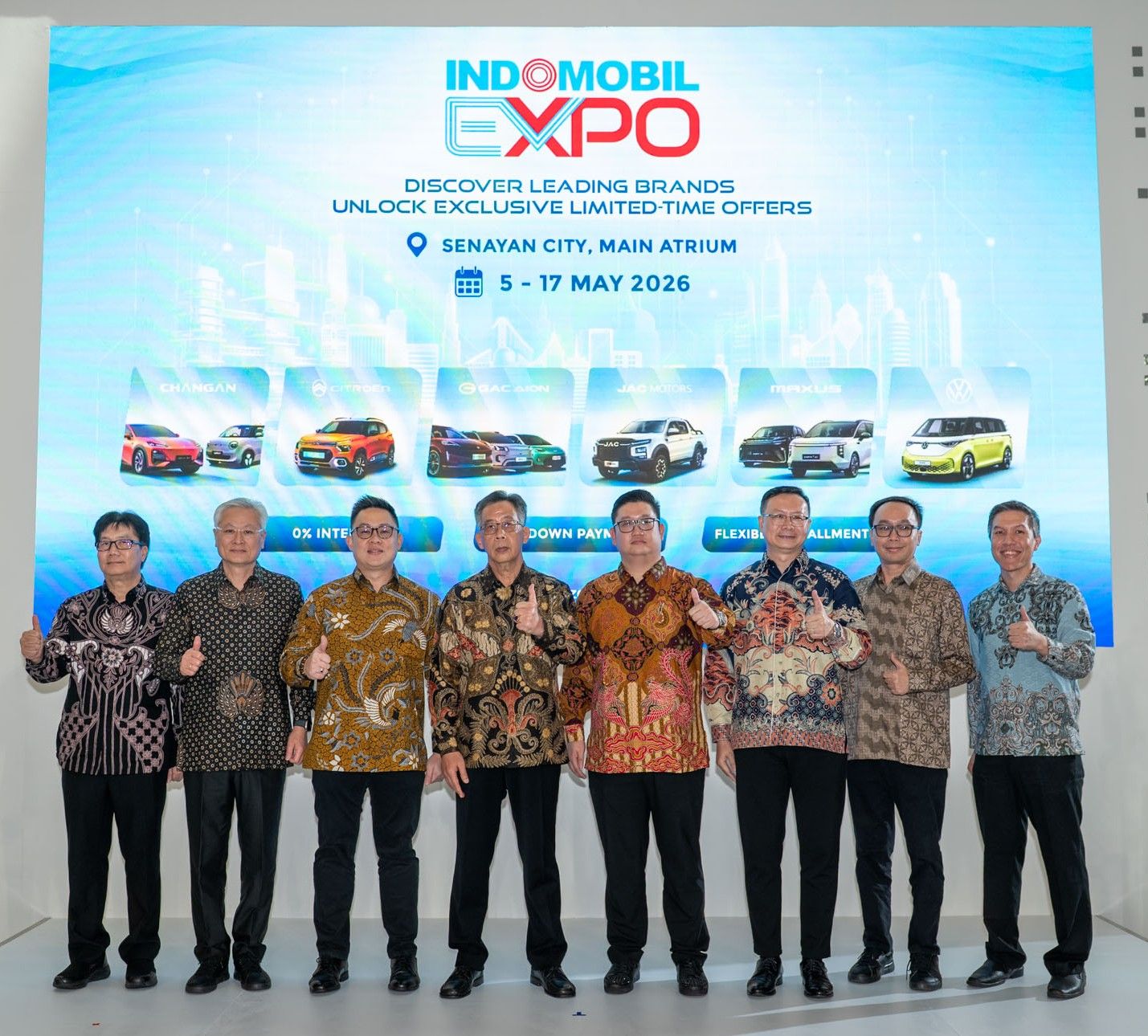 Jajaran CEO dan COO Brand Indomobil Group di Indomobil Expo 2026. (Indomobil Group)